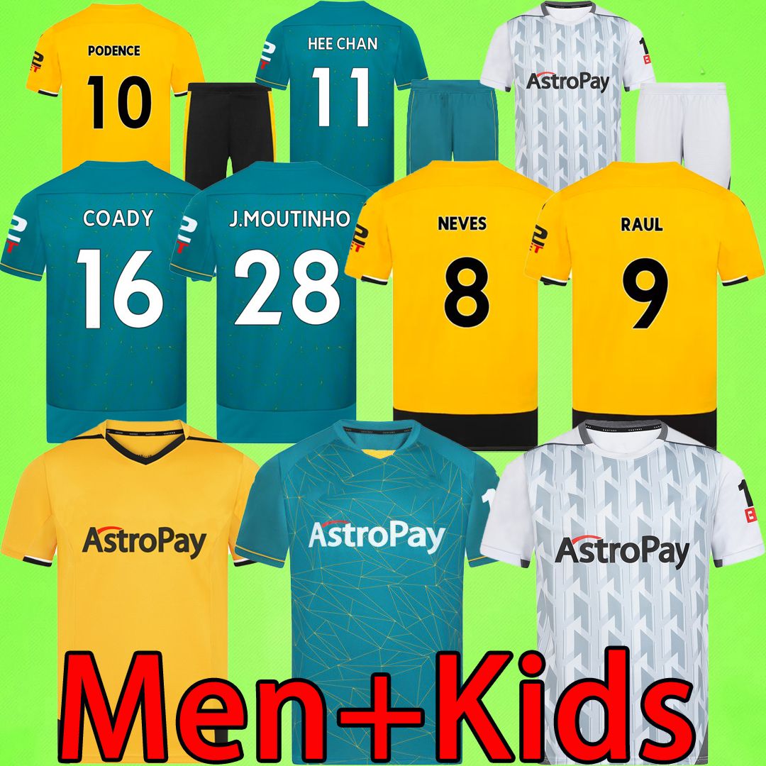 22 23 Wolves ADAMA PODENCE Soccer Jersey 2022 2023 Wanderers JORDAO NETO NEVES RAUL COADY FABIO SILVA GIBBS WHITE Football Shirt Wolverhampton third Men Kids Kit, 22/23 third
22 23 Wolves ADAMA PODENCE Soccer Jersey 2022 2023 Wanderers JORDAO NETO NEVES RAUL COADY FABIO SILVA GIBBS WHITE Football Shirt Wolverhampton third Men Kids Kit, 22/23 third