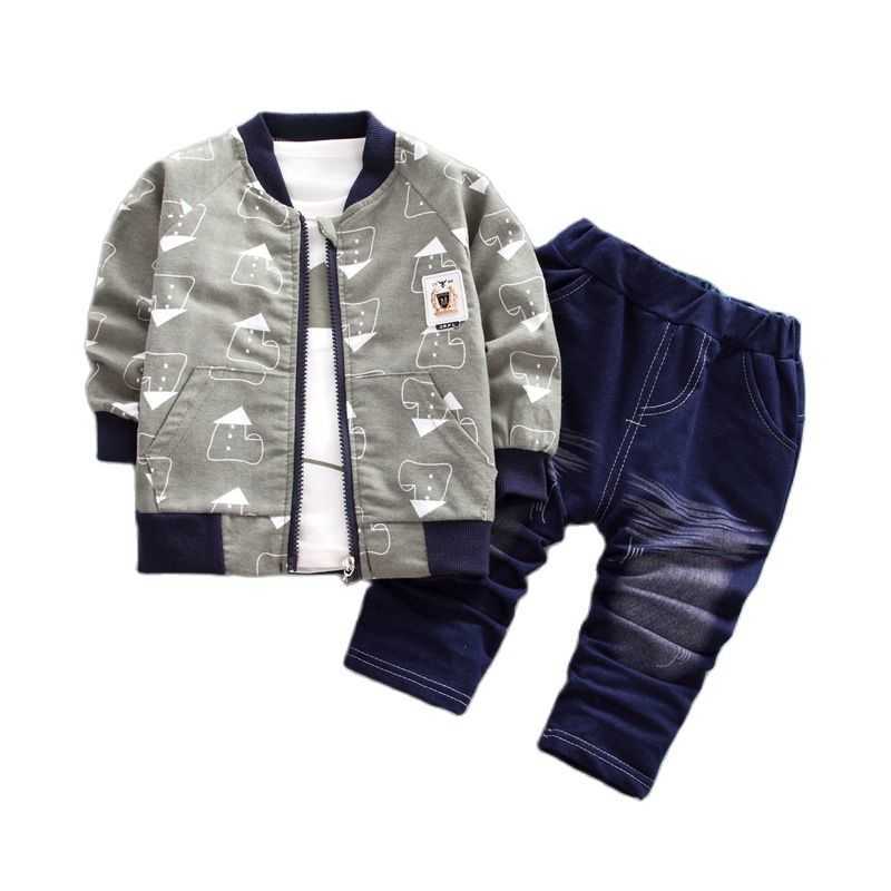 Boys Baby Autumn Winter Clothes Sets Toddler Boys Cartoon Cotton Suits Infant 3Pcs Baby Boys Outfits For Boy Baby Clothing