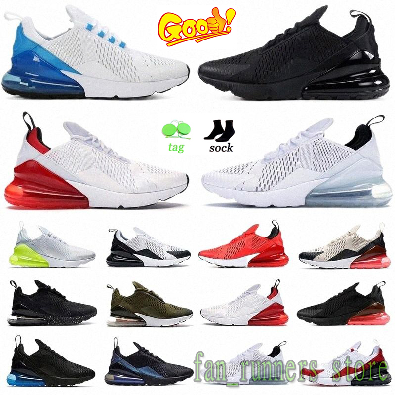 Designer 270 Running Shoes Men Woman Sneakers White Triple Black University Red Metallic Gold Cactus Teal Tiger Bone 270s Sports Trainers