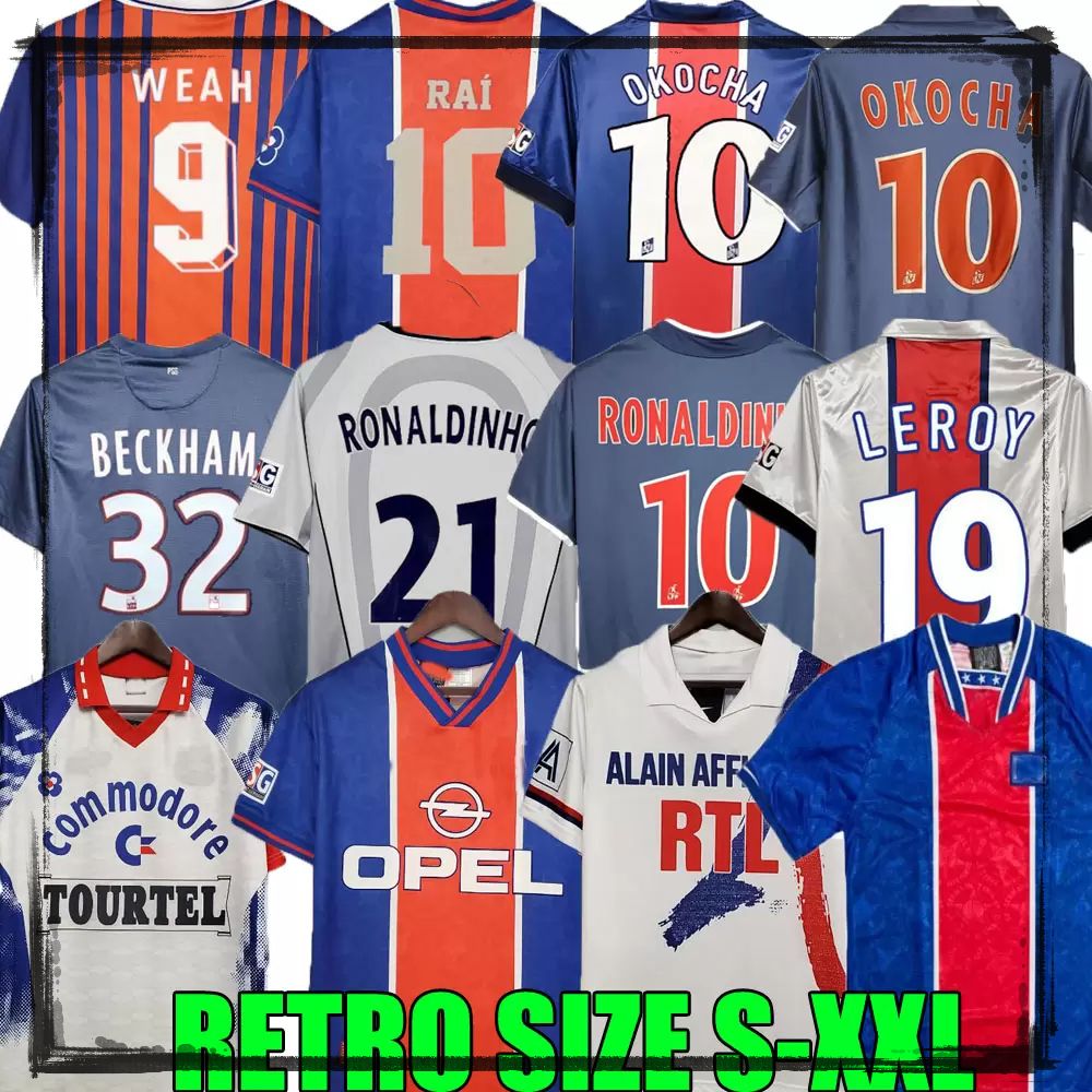 01 02 03 91 93 94 95 96 psgs Retro Futebol Soccer Jersey Okocha Leroy Beckham 98 99 00 01 90 92 06 07 12 Classic Rai Anelka Ibrahimovic Ronaldinho home away fotball shirts, 94 95 home
01 02 03 91 93 94 95 96 psgs Retro Futebol Soccer Jersey Okocha Leroy Beckham 98 99 00 01 90 92 06 07 12 Classic Rai Anelka Ibrahimovic Ronaldinho home away fotball shirts, 94 95 home