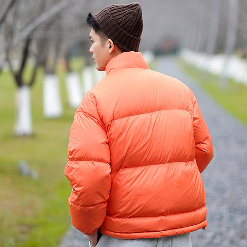 Mens Down Parkas Short Style Men Solid Color Stand Collar Winter Warm Loose Classic Puffer Coats Thickening Outerwear Casual Harajuku Chic 220923