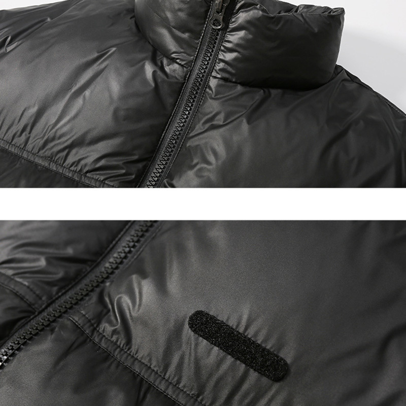 Mens Down Parkas Short Style Men Solid Color Stand Collar Winter Warm Loose Classic Puffer Coats Thickening Outerwear Casual Harajuku Chic 220923