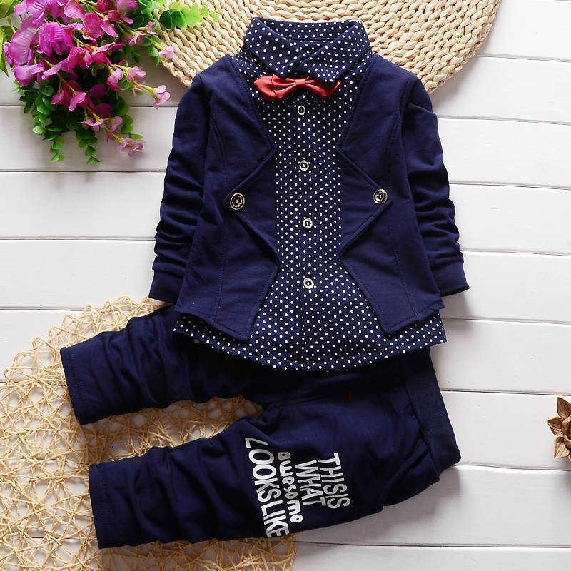 Baby Boys Clothes Sets Autumn Spring Infant Tracksuits Toddler Cotton denim set Outfits for Newborn Boys Clothes Suits