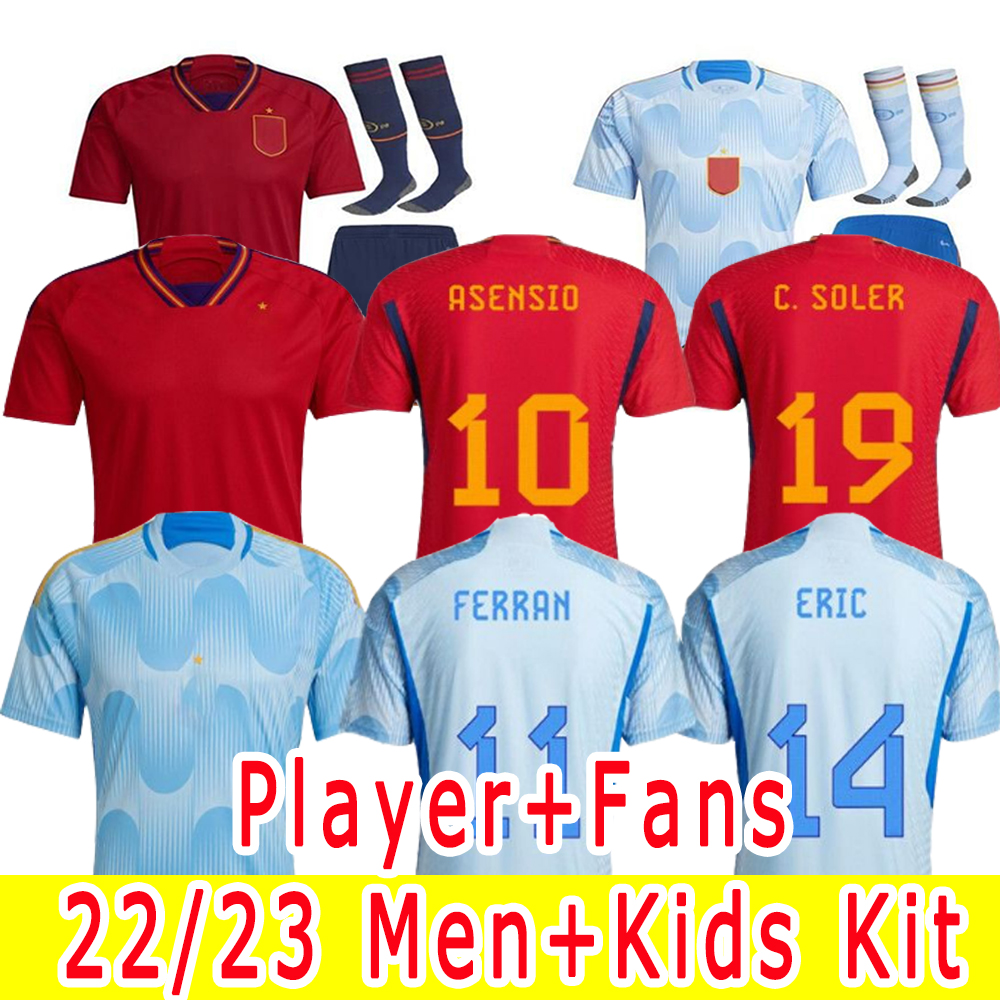 S-4XL 22 23 SPAIN soccer jersey Tops PEDRI FERRAN TORRES MORATA GAVI football shirt ANSU FATI KOKE AZPILICUETA men and kids kits player version FAN sets home away red, Player version home 1
S-4XL 22 23 SPAIN soccer jersey Tops PEDRI FERRAN TORRES MORATA GAVI football shirt ANSU FATI KOKE AZPILICUETA men and kids kits player version FAN sets home away red, Player version home 1