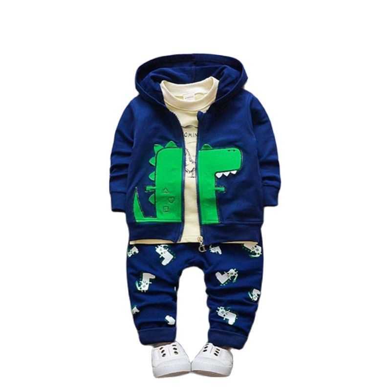 Boys Baby Autumn Winter Clothes Sets Toddler Boys Cartoon Cotton Suits Infant 3Pcs Baby Boys Outfits For Boy Baby Clothing