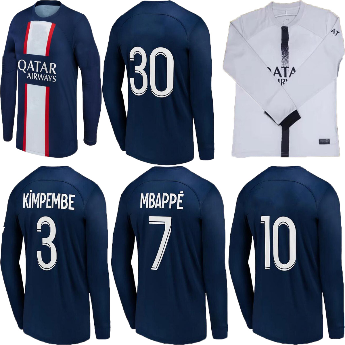 Long sleeve 22 23 HAKIMI soccer jerseys pSGs SERGIO RAMO 2022 MBAPPE shirt Maillots VERRATTI AWAY maillot de foot, 21/22
Long sleeve 22 23 HAKIMI soccer jerseys pSGs SERGIO RAMO 2022 MBAPPE shirt Maillots VERRATTI AWAY maillot de foot, 21/22