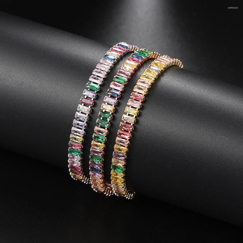 Charm Bracelets Colorful Tennis Bracelet For Teen Girl Korean Fashion Gold Color Zircon Chains On Hand Friend Gift Women Rainbow Crystal
Charm Bracelets Colorful Tennis Bracelet For Teen Girl Korean Fashion Gold Color Zircon Chains On Hand Friend Gift Women Rainbow Crystal