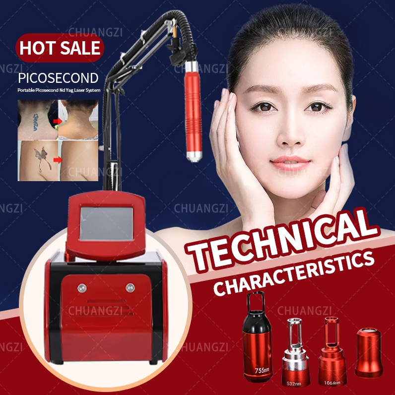 Nd Yag RF Equipment Picosecond Freckle Tattoo Removal 755nm 532nm 1064nm Skin Whitening Laser Removal Machine
Nd Yag RF Equipment Picosecond Freckle Tattoo Removal 755nm 532nm 1064nm Skin Whitening Laser Removal Machine