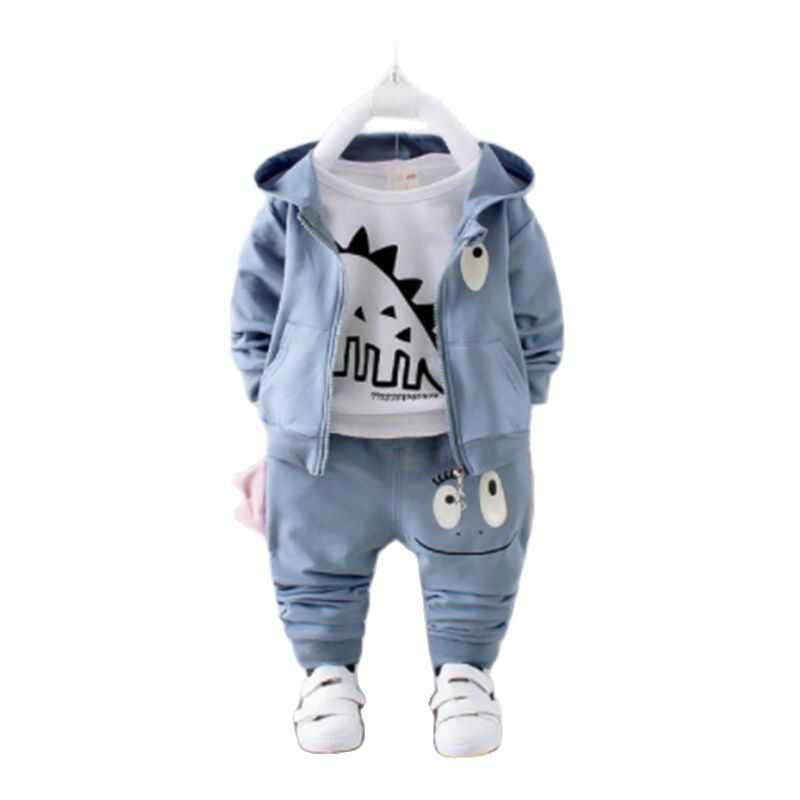 Boys Baby Autumn Winter Clothes Sets Toddler Boys Cartoon Cotton Suits Infant 3Pcs Baby Boys Outfits For Boy Baby Clothing