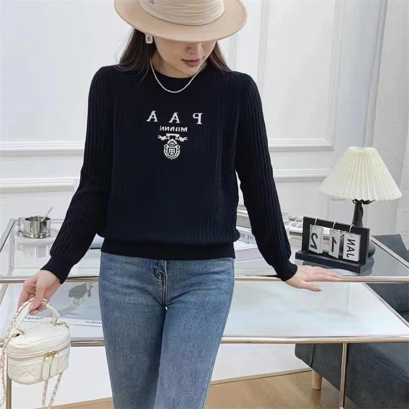 Women Sweater womens designer sweaters 2022 fashion print Long sleeve leisure pullover Knit jumpers Coats sweater Top, Black
Women Sweater womens designer sweaters 2022 fashion print Long sleeve leisure pullover Knit jumpers Coats sweater Top, Black