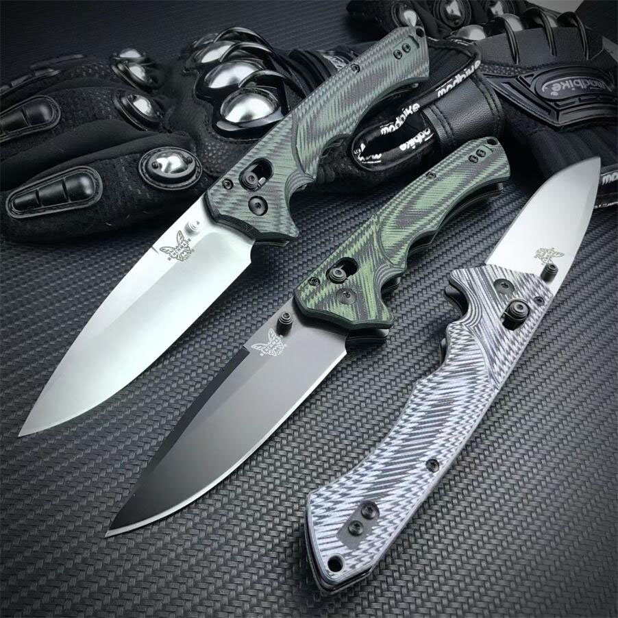 

Benchmade BM615 Rukus II Folding Knife EDC Tactical Survival Pocket Knives S30V Blade G10 Handle Outdoor Camping Hunting Knifes BM 535 615 615BK 1401 Tools