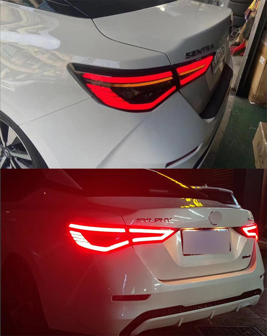 Car Tail Lights For Sylphy 20 20-2022 New Sentra Taillights Rear Lamp LED DRL Running Signal Brake Reversing Parking light