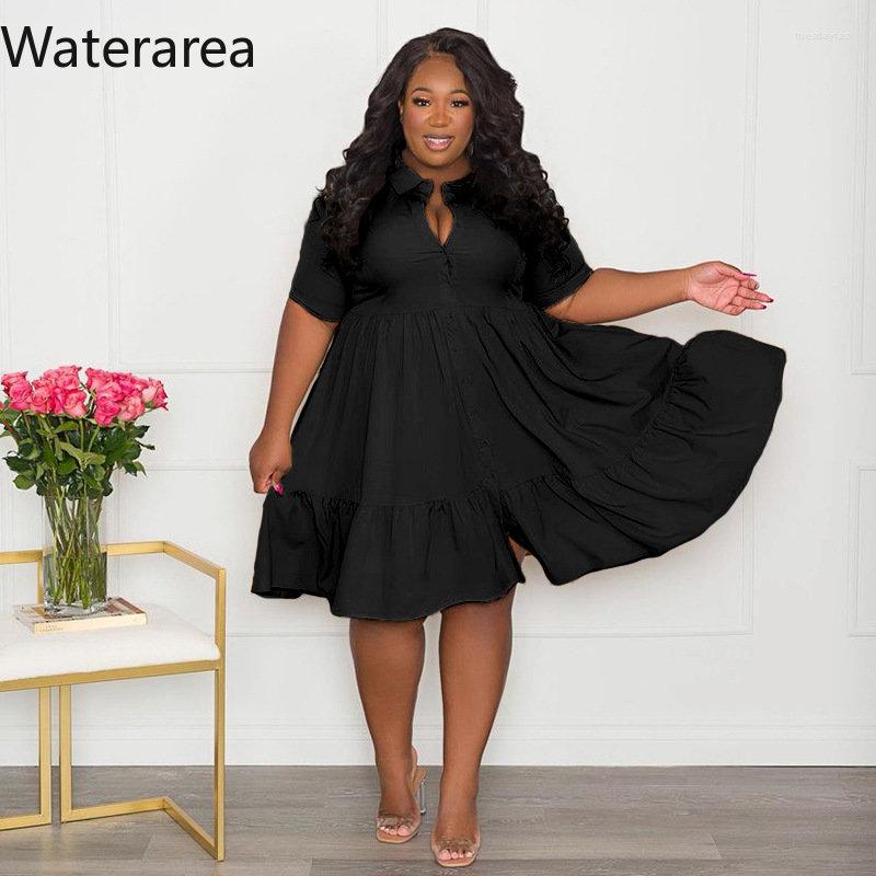Plus Size Dresses Waterarea Solid Shirts Dress Women A-LINE Pleated 2022 Summer Casual Streetwear Vestidos Clothing, White
Plus Size Dresses Waterarea Solid Shirts Dress Women A-LINE Pleated 2022 Summer Casual Streetwear Vestidos Clothing, White