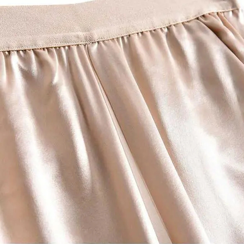 Women's Pants Capris Acetate satin straight leg casual pant 's loose size spring and summer fashion thin high waisted wide leg 220922