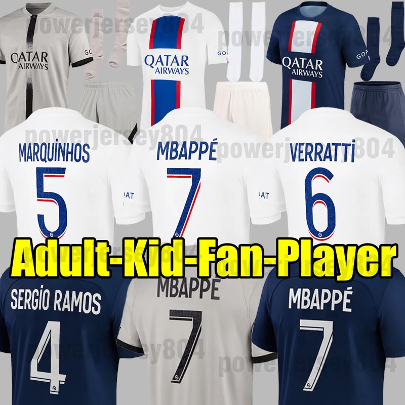 22 23 PSGS MBAPPE MESSIS soccer jerseys DI MARIA WIJNALDUM SERGIO RAMOS HAKIMI Maillots de NEW football shirts kit ICARDI VERRATTI Vitinha Donnarumma, Home kids
22 23 PSGS MBAPPE MESSIS soccer jerseys DI MARIA WIJNALDUM SERGIO RAMOS HAKIMI Maillots de NEW football shirts kit ICARDI VERRATTI Vitinha Donnarumma, Home kids