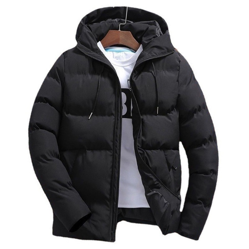 Mens Down Parkas Thickened Cotton Clothes Loose Casual Coat Winter Trend Allmatch Handsome and Warm 220923