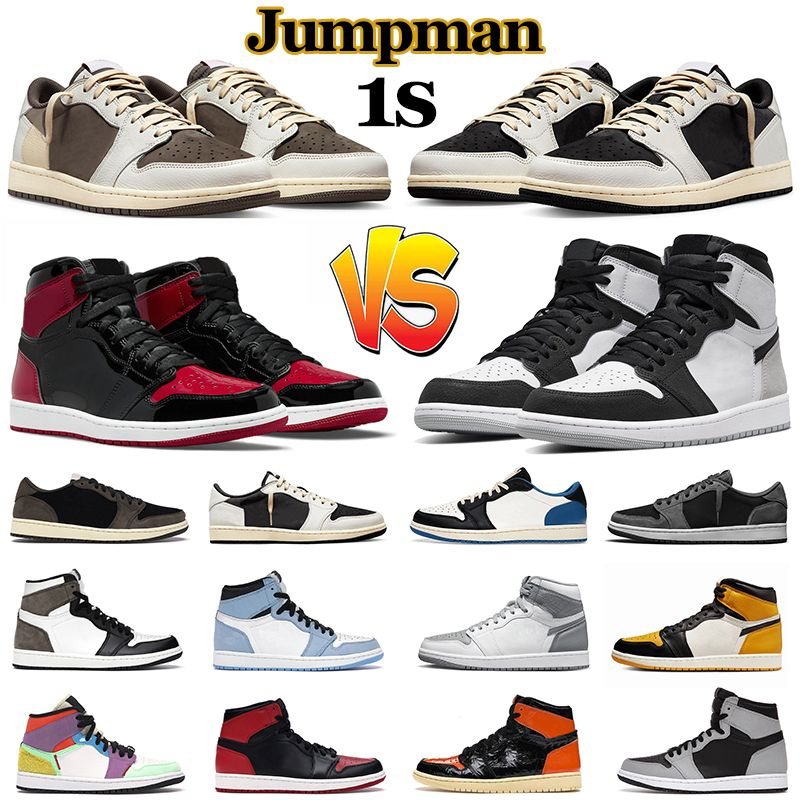 OG Jumpman 1 mens basketball shoes 1s Black Phantom Reverse Mocha Bred Patent University Blue Shadow women men trainers outdoor sneakers
OG Jumpman 1 mens basketball shoes 1s Black Phantom Reverse Mocha Bred Patent University Blue Shadow women men trainers outdoor sneakers