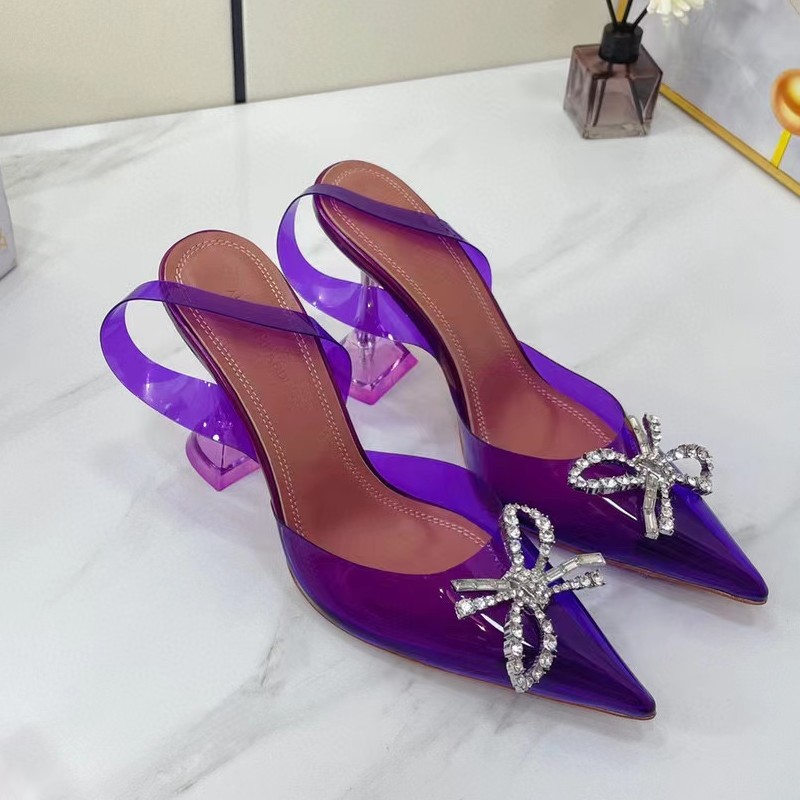 Bowknot Women Slippers Rhinestones Clear Heels For Woman Transparent Shoes Summer pvc Slingback High Heel Sandals Ladies Jelly Shoe, Deep purple
Bowknot Women Slippers Rhinestones Clear Heels For Woman Transparent Shoes Summer pvc Slingback High Heel Sandals Ladies Jelly Shoe, Deep purple