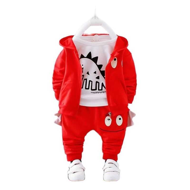 Boys Baby Autumn Winter Clothes Sets Toddler Boys Cartoon Cotton Suits Infant 3Pcs Baby Boys Outfits For Boy Baby Clothing
