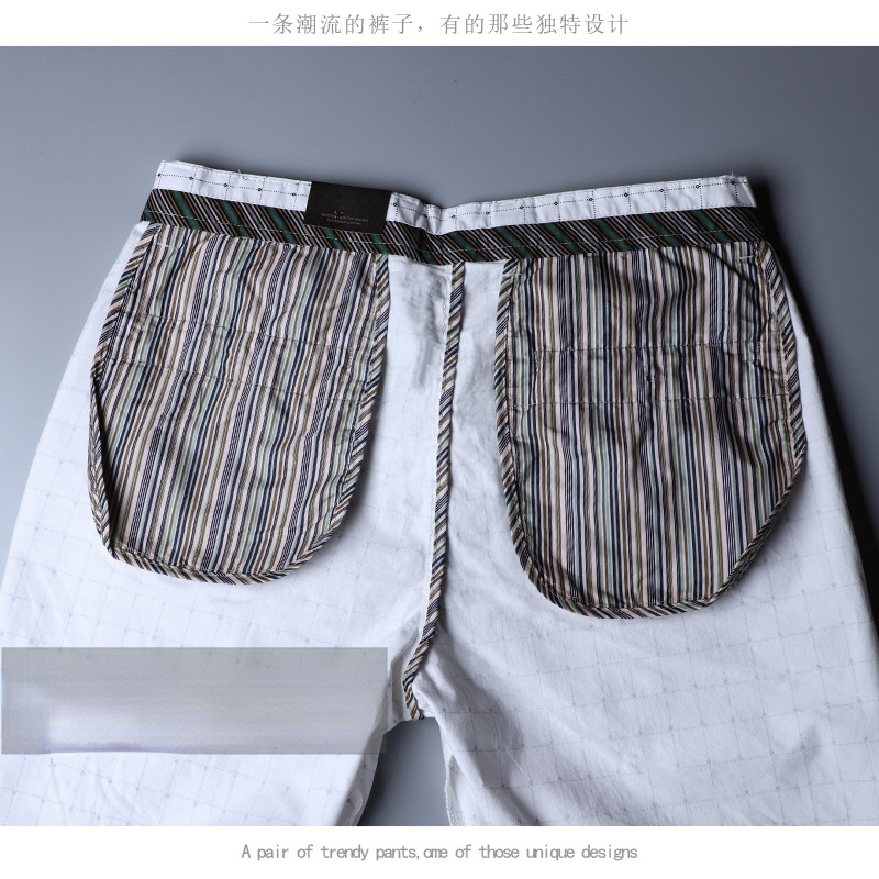 Men's Pants White Summer Plaid Pants Men Korea Style Regular Fit Office Suit Pants Formal Dress Trousers for Men Wendding 220922