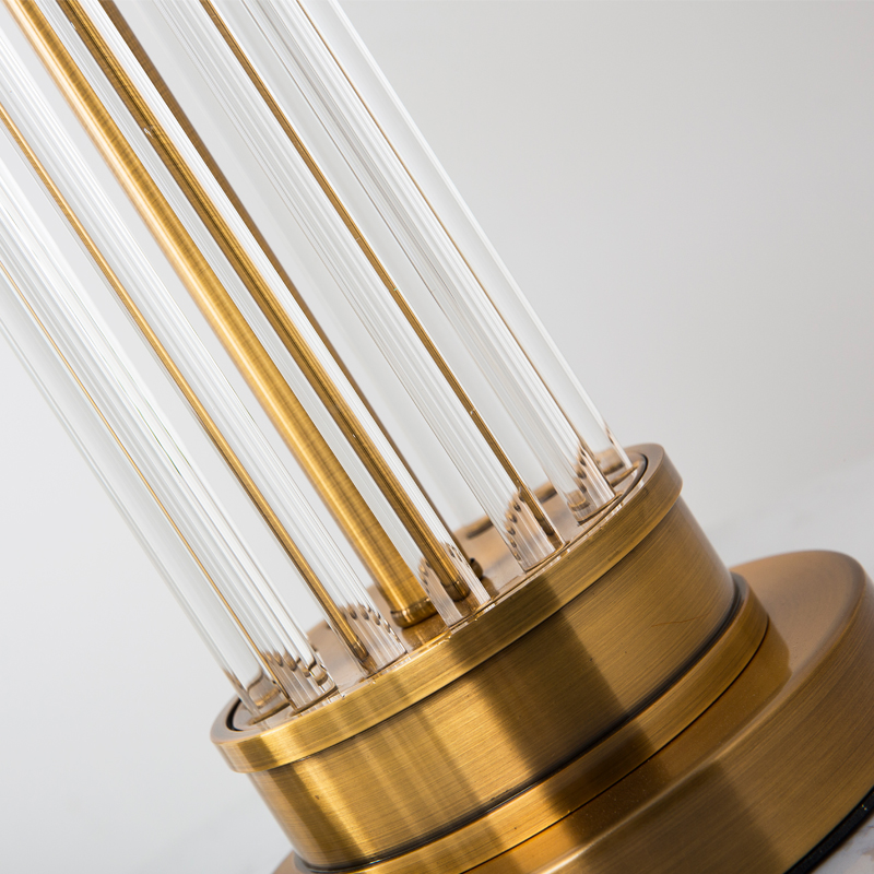 Table Modern Lamps Bedroom Beside Decoration Creative Glass Sticks Stylish Polished Chrome Bar Counter Study Room Desk Lights