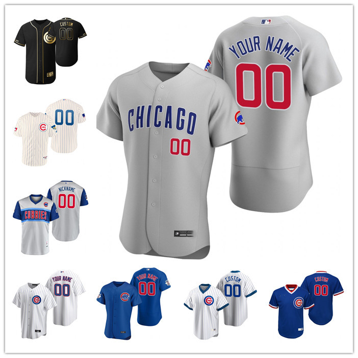 Custom Men women youth Chicago''Cubs''White blue gray BLACK Authentic 2020 Road Jersey
Custom Men women youth Chicago''Cubs''White blue gray BLACK Authentic 2020 Road Jersey