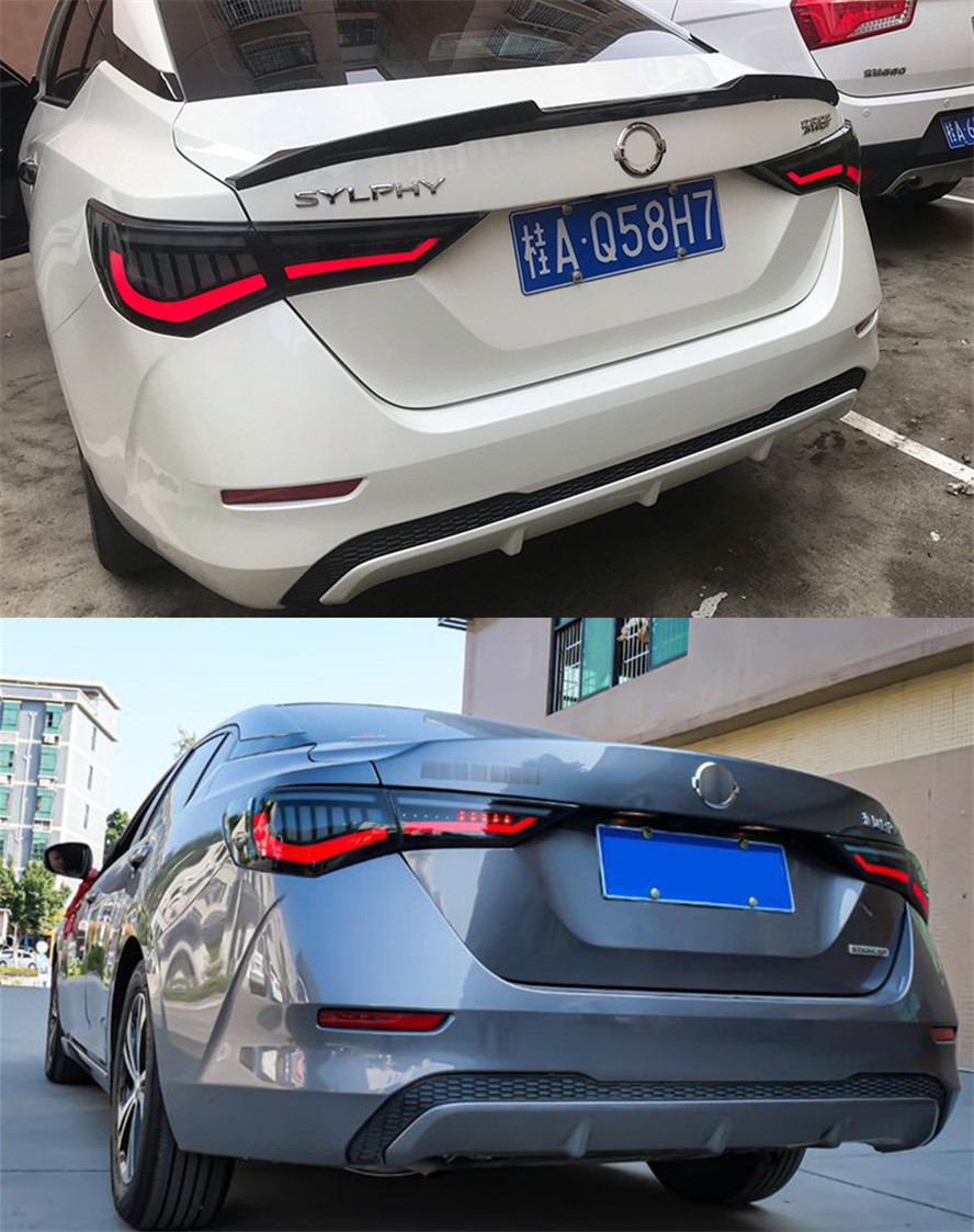 Tail Light Parts For Sylphy 20 20-2022 Sentra Taillights Rear Lamp LED DRL Running Signal Brake Reversing Parking light Facelift
