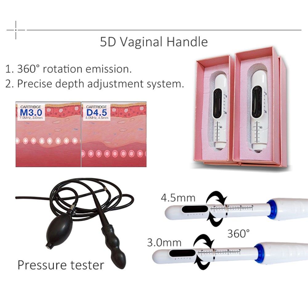 3D 4D 5D HIFU Machine Other Beauty Equipment Body Face Lifting and vmax HIFU 3 in 1 portable vaginal tightening rejuvenation