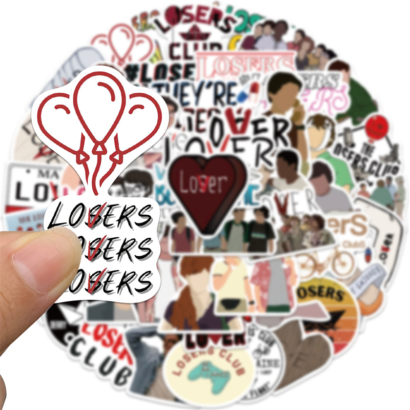 50Pcs The Losers' Club Sticker Graffiti Stickers for DIY Luggage Laptop Skateboard Motorcycle Bicycle Stickers