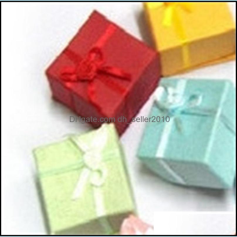 Jewelry Boxes 24Pcs Jewelry Gift Box For Ring Size 4Cm 1.6" X X3Cm 1.2" Mix Color 506 Q2 Drop Delivery 2021 Packaging Display Dhseller Dhzah