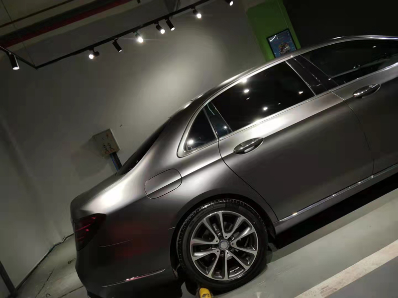 Premium Pearl Matte Metallic Space Grey Vinyl Wrap Film Dark Gray Metal Car Wrapping Foil with Air Channel Release Adhesive Decal