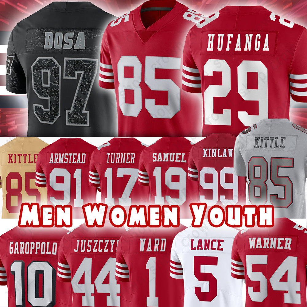 George Kittle Football Jerseys 49ers''Nfl''97 Nick Bosa Javon Kinlaw Kyle Juszczyk Talanoa Hufanga FRED WARNER Brandon Aiyuk Trent Williams, Men(49r)
George Kittle Football Jerseys 49ers''Nfl''97 Nick Bosa Javon Kinlaw Kyle Juszczyk Talanoa Hufanga FRED WARNER Brandon Aiyuk Trent Williams, Men(49r)