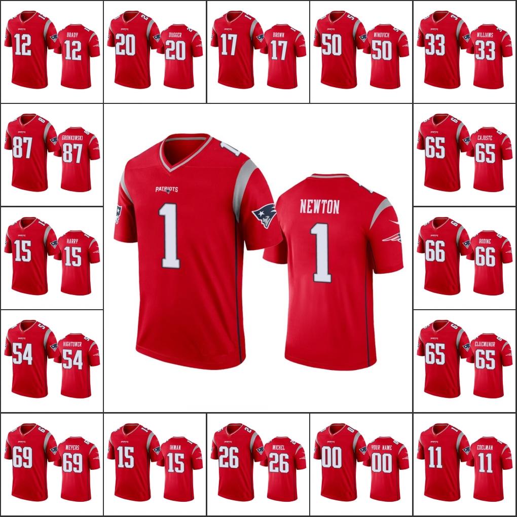 Jersey Wholesale Custom New England''Patriots''Men #11 Julian Edelman 1 Cam Newton 87 Rob Gronkowski''NFL''Women Youth Red Inverted Legend
Jersey Wholesale Custom New England''Patriots''Men #11 Julian Edelman 1 Cam Newton 87 Rob Gronkowski''NFL''Women Youth Red Inverted Legend