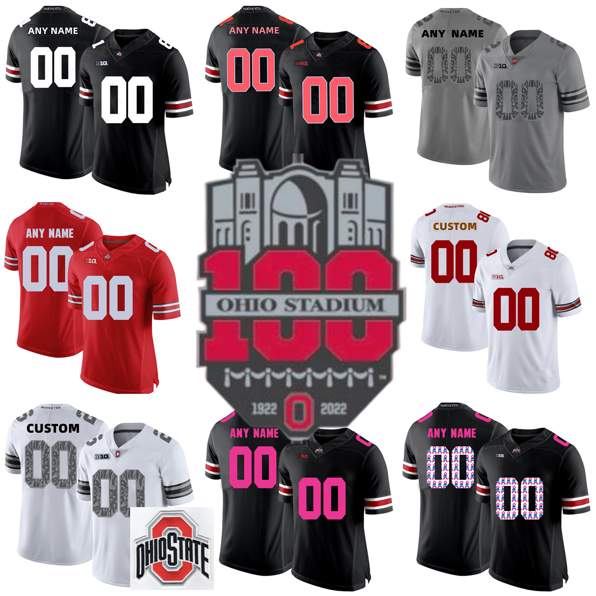 Custom NCAA College Ohio State Buckeyes Football Jerseys Raekwon McMillan CJ Stroud Dwayne Haskins Jr Trey Sermon Binjimen Victor Cardale Jones K.J. Hill Elliott, Custom name number
Custom NCAA College Ohio State Buckeyes Football Jerseys Raekwon McMillan CJ Stroud Dwayne Haskins Jr Trey Sermon Binjimen Victor Cardale Jones K.J. Hill Elliott, Custom name number