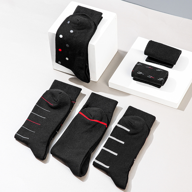 Men's Socks 6 Pairs High Quality Business Men Socks Cotton Casual Soft Compression Fashion n Male's Black Plus Size Dress Sock 220923