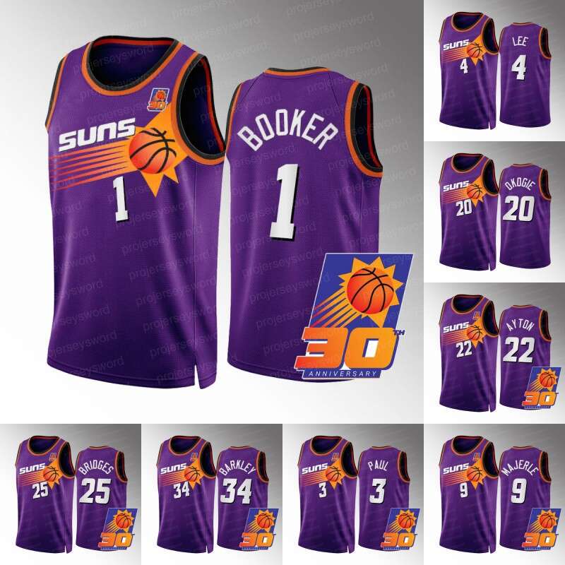 Devin 1 Booker 30th Anniversary 2022-23 Cssic Edition Basketball Jersey Mikal 25 Bridges Deandre 22 Ayton Chris 3 Paul Dan 9 Majerle Charles 34 Barkley 23 Johnson, 9 with patch
Devin 1 Booker 30th Anniversary 2022-23 Cssic Edition Basketball Jersey Mikal 25 Bridges Deandre 22 Ayton Chris 3 Paul Dan 9 Majerle Charles 34 Barkley 23 Johnson, 9 with patch