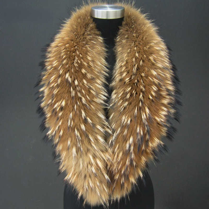 Scarves Real Fox Fur Collar For Women Men Coat Jket Shl Wraps Winter Warm Extra Large Size Neck Warmer Scarf Shls L260205