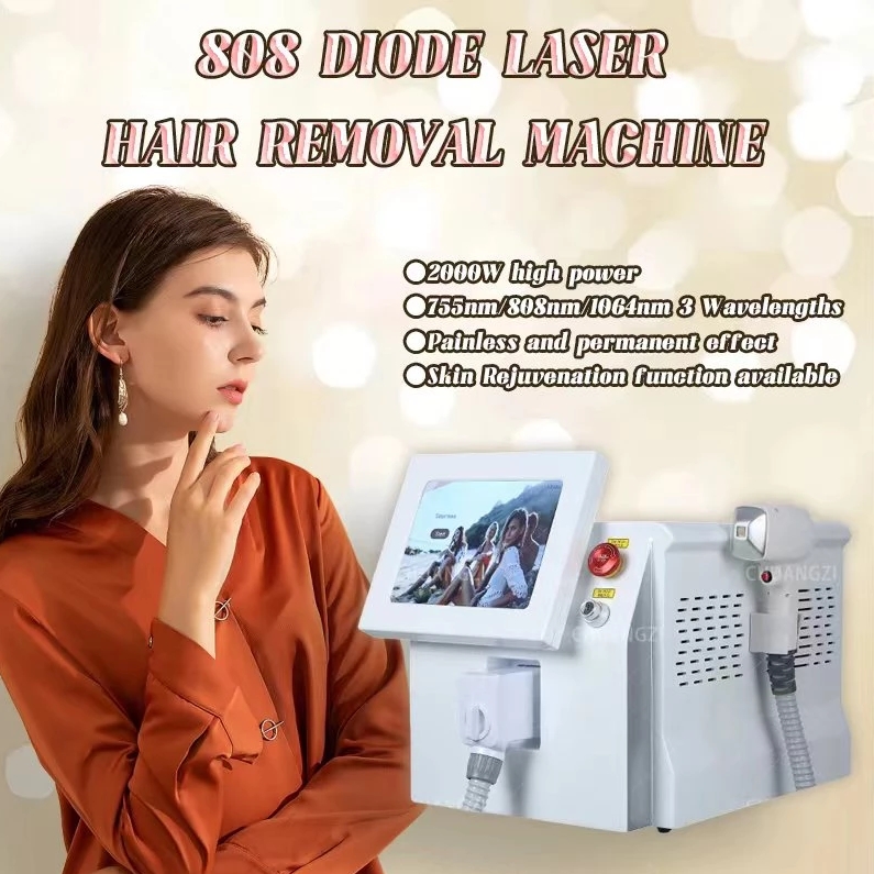 2000W Diode Laser RF Equipment 755 808 1064nm Wavelengths Hair Removal Machine Cooling Head Painless Laser Epilator Face Body
2000W Diode Laser RF Equipment 755 808 1064nm Wavelengths Hair Removal Machine Cooling Head Painless Laser Epilator Face Body
