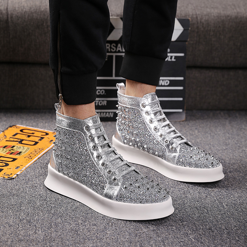 Fashion Classic Men Boots Leather Spiked Toe Hi-top Quality Shoes Flats Outdoor Good Bottoms Ankle Botas Online Sale, Black
Fashion Classic Men Boots Leather Spiked Toe Hi-top Quality Shoes Flats Outdoor Good Bottoms Ankle Botas Online Sale, Black
