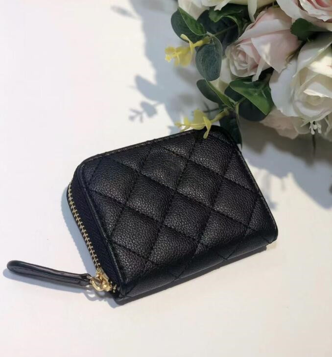 Paris Designer coin purses Black Zipper Pocket Women clutch Wallets Lady card holders Fashion Small leather bag
Paris Designer coin purses Black Zipper Pocket Women clutch Wallets Lady card holders Fashion Small leather bag