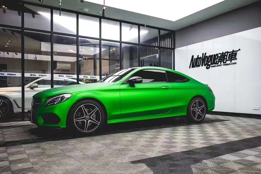 Premium Pearl Matte Metallic Kermit Green Vinyl Wrap Film Car Wrapping Foil with Air Channel Release Self Adhesive Decal