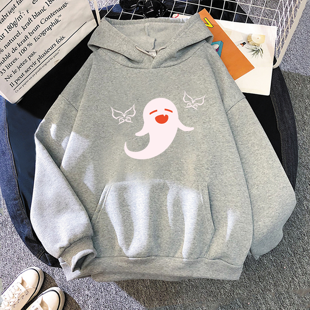 Genshin Impact Hu Tao Cape Hoodie Women Men Kawaii Cartoon Manga Aesthetic Hot Game Streatwear Pullover Harajuku Casual Hi Hop