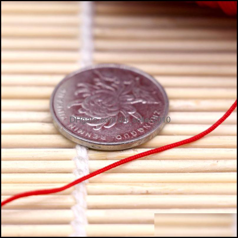Cord Wire 10Meters/Lot 0.8/1.0Mm Nylon Cord Thread Chinese Knot Rame Bracelet Braided String Diy Tassels Beading Drop Delivery 2021 Dhx6F