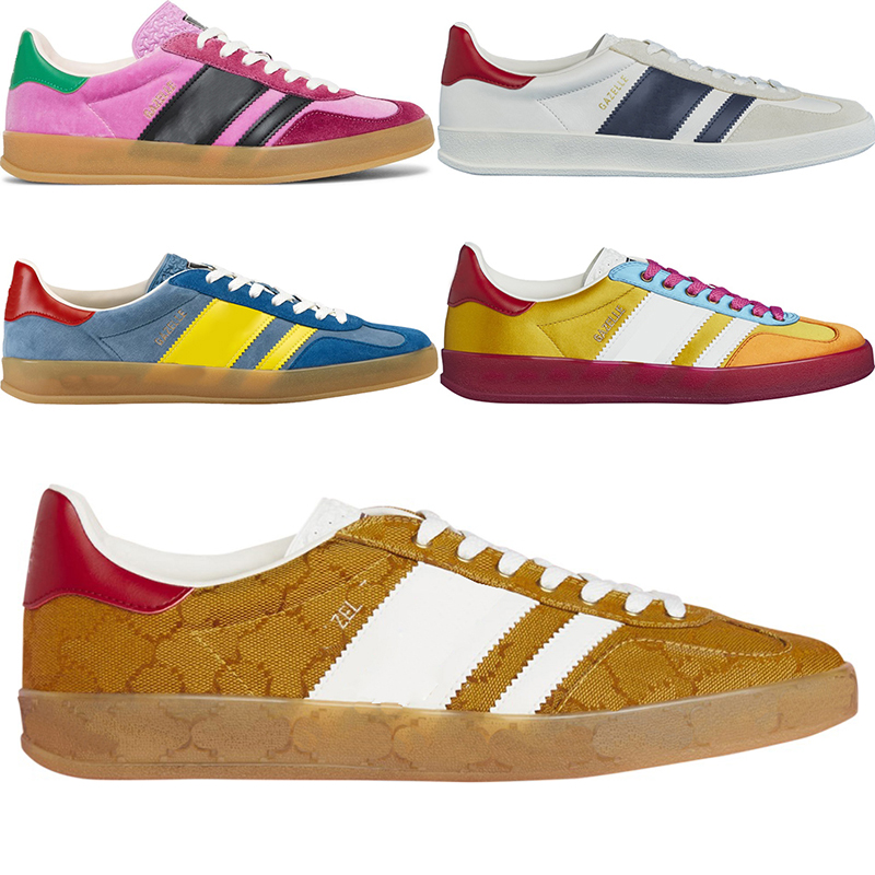 Gazelle XAD Dress Shoes Mens Womens Fashion Luxurys Brands Designer Sneaker Plate-forme Flats Casual Pink Yellow Velvet Light Blue Suede White Red Striped Trainer
Gazelle XAD Dress Shoes Mens Womens Fashion Luxurys Brands Designer Sneaker Plate-forme Flats Casual Pink Yellow Velvet Light Blue Suede White Red Striped Trainer