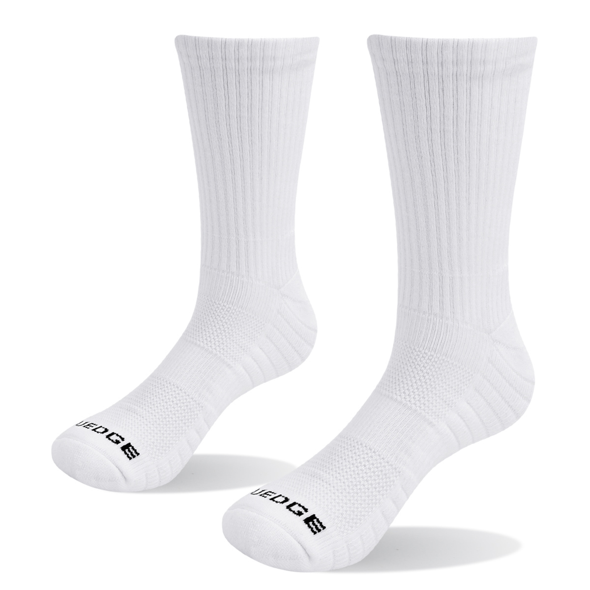 Men's Socks YUEDGE Men 5 Pairs Solid Color Breathable Comfortable Cotton Cushion Deodorant Crew Socks Work White Socks 220923
