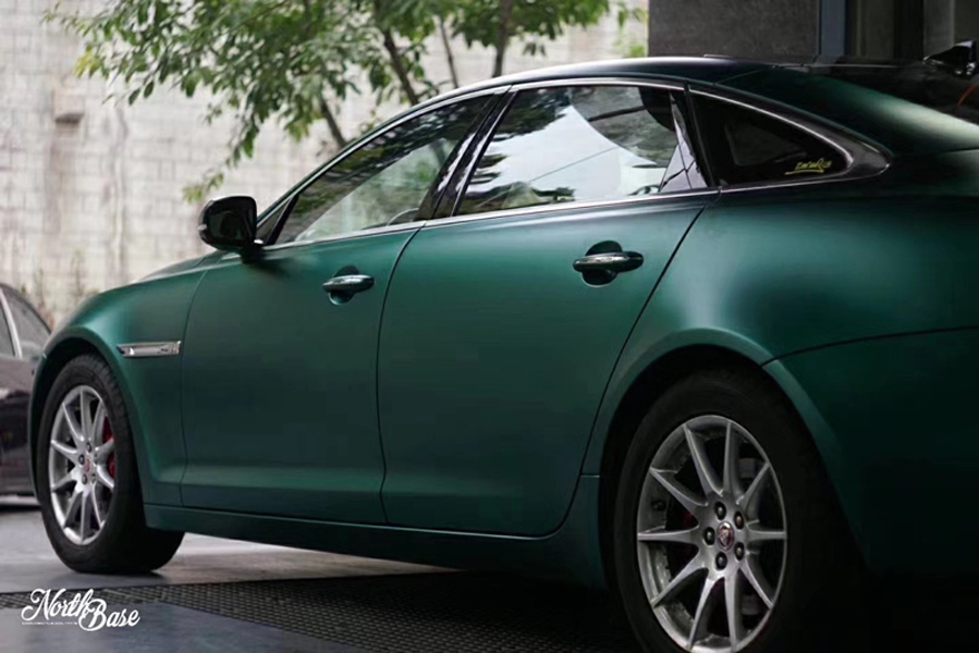 Premium Pearl Matte Metallic Emerald Green Vinyl Wrap Film Metal Dark Green Car Wrapping Foil with Air Channel Release Adhesive Decal
