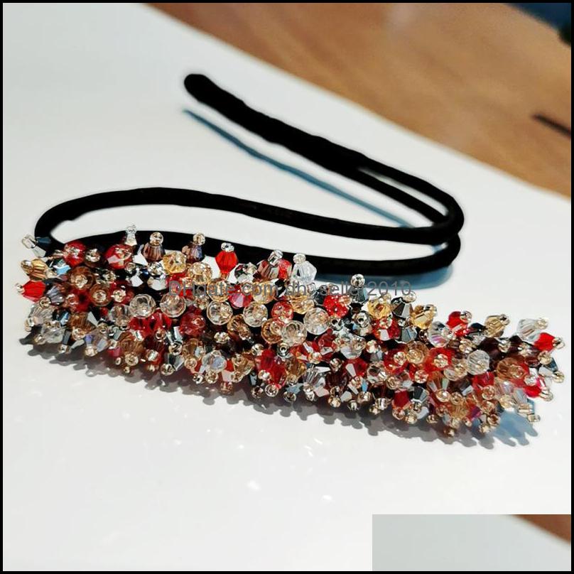 Hair Clips Barrettes Flower Meatball Head Hairpin Fluffy Simplicity Lazy Hairdresser Hair Clips Women Girl Rhinestone Hairwear Jewel Dhcw7