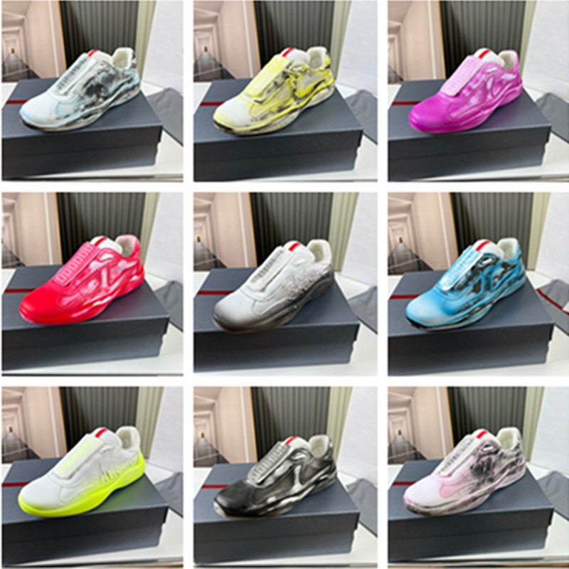 Designer Men's Casual Shoes America's Cup Cycling Fabric Orange Patent Leather Mesh Flats Rubber Sole Sneakers Green Red Lace-Up Distressed Sneakers
Designer Men's Casual Shoes America's Cup Cycling Fabric Orange Patent Leather Mesh Flats Rubber Sole Sneakers Green Red Lace-Up Distressed Sneakers