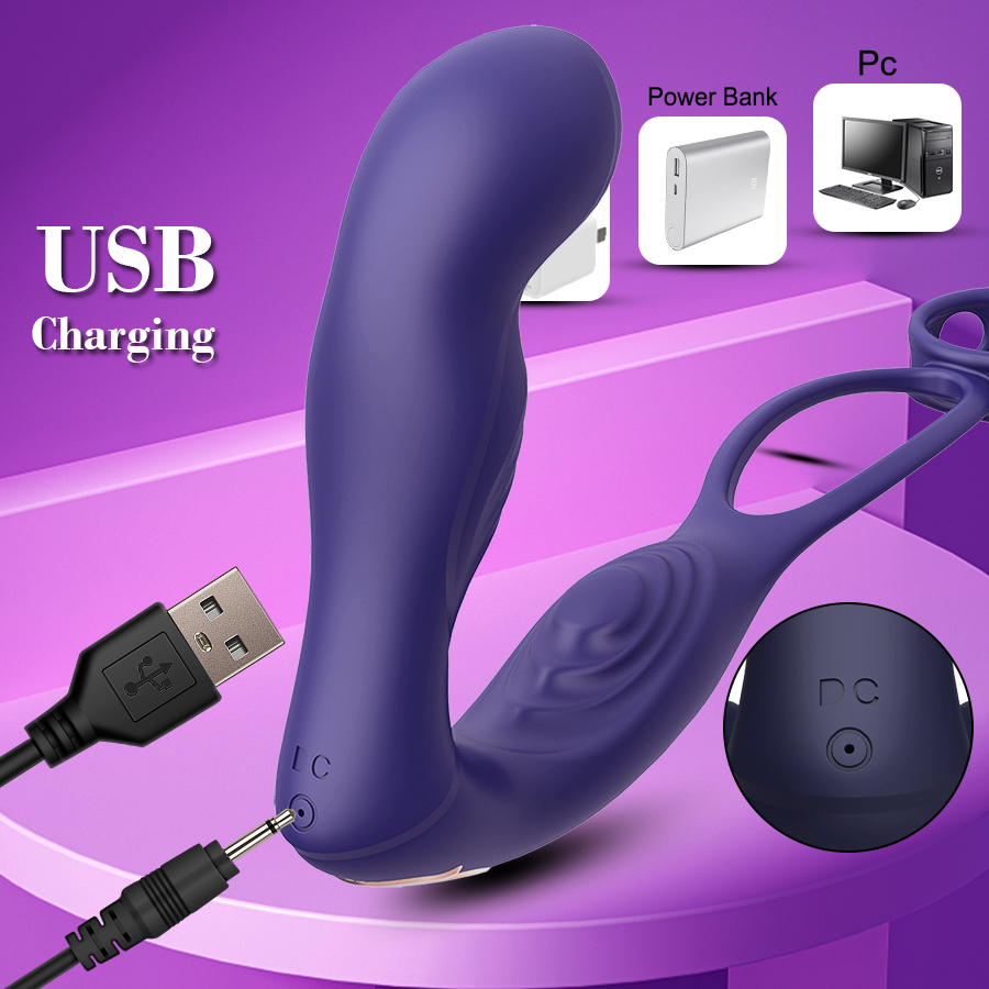 Anal Toys Male Prostate Massage Remote Dual motor Vibrator Delay Ejaculation Cock Ring Testis Stimulate Anus Butt Adult Sex 220923