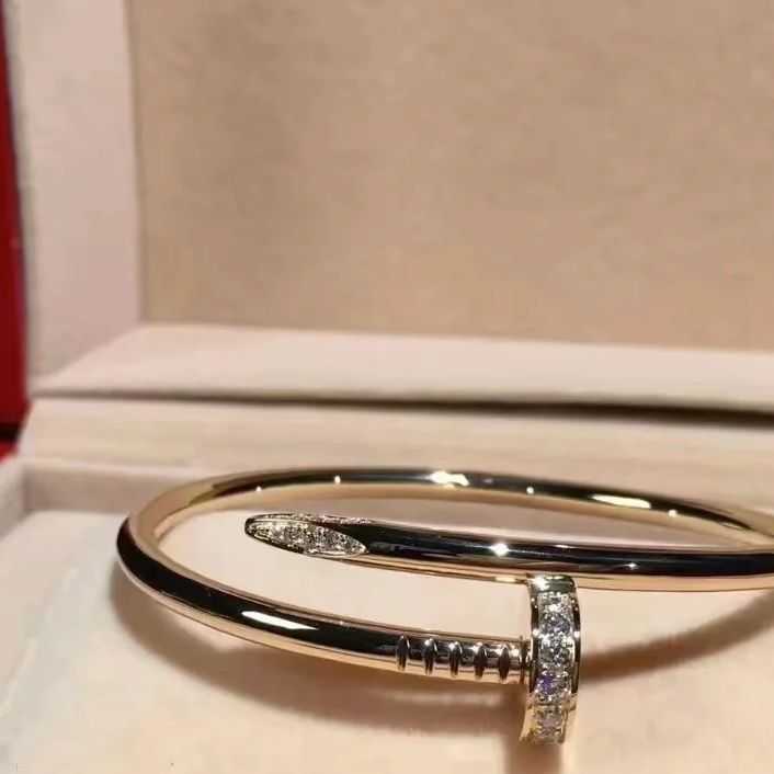 Designer Carti Bracelet Diamond Charm Love Bracelets Head and tail nail bracelet light luxury series cool and small
Designer Carti Bracelet Diamond Charm Love Bracelets Head and tail nail bracelet light luxury series cool and small